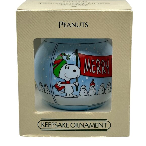 Hallmark Keepsake Ornament  Peanuts Snoopy Merry Christmas 1984 Collectible - Picture 7 of 10